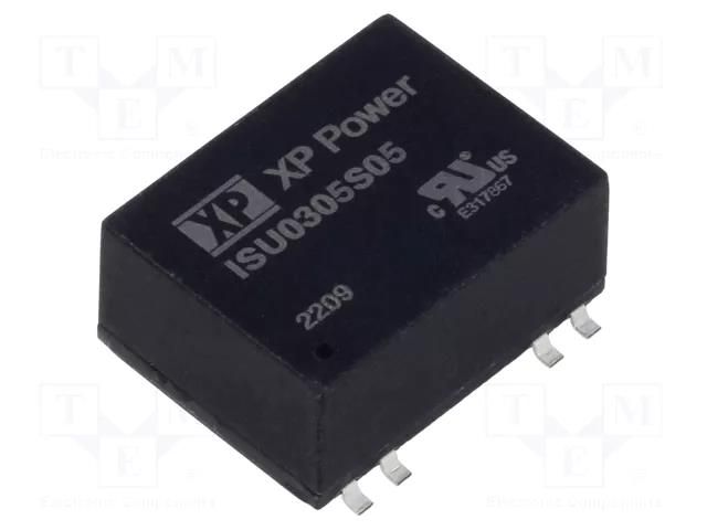 Converter: DC/DC; 3W; Uin: 4.5÷12VDC; Uout: 5VDC; Iout: 600mA; SMT XP POWER ISU0305S05