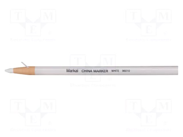 Marker: pencil; white; CHINA MARKER; Tip: cone MARKAL MAR-96010-WH
