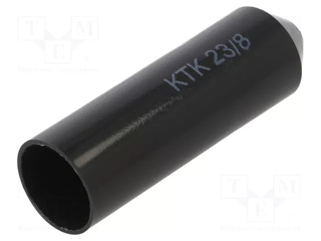 Heat shrink cap; glued; 23mm; L: 85mm; black; 120°C RADPOL KTK-23/8