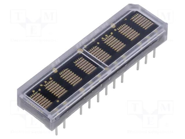 Display: LED; alphanumeric; 3.71mm; 0.146"; No.char: 8; green BROADCOM (AVAGO) HCMS-2913