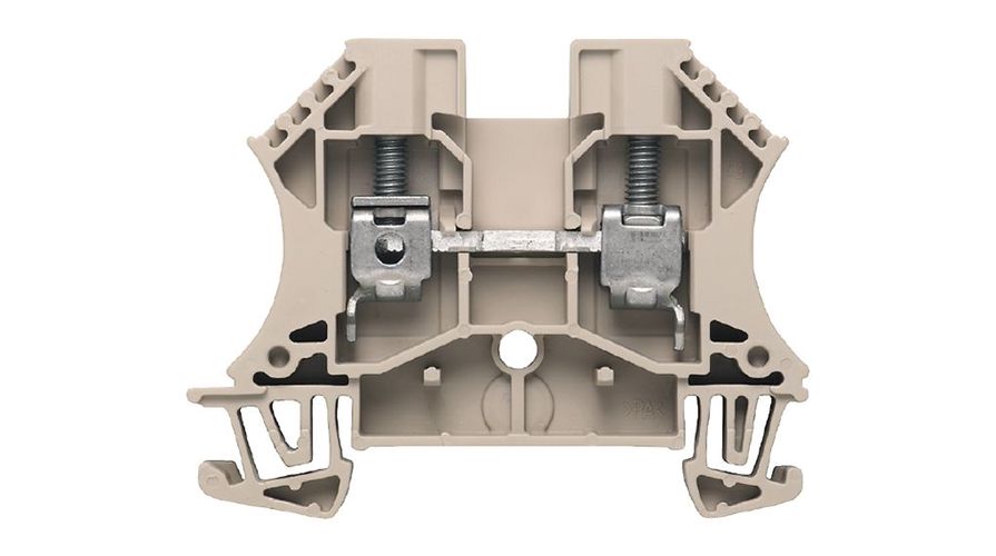 Feed-through terminal WDU 6, Screw connection, 6 mm², dark beige 1020200000