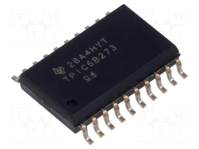 IC: peripheral circuit; octal,D latch; 4.5÷5.5VDC; SMD; SO20-W TEXAS INSTRUMENTS TPIC6B273DW