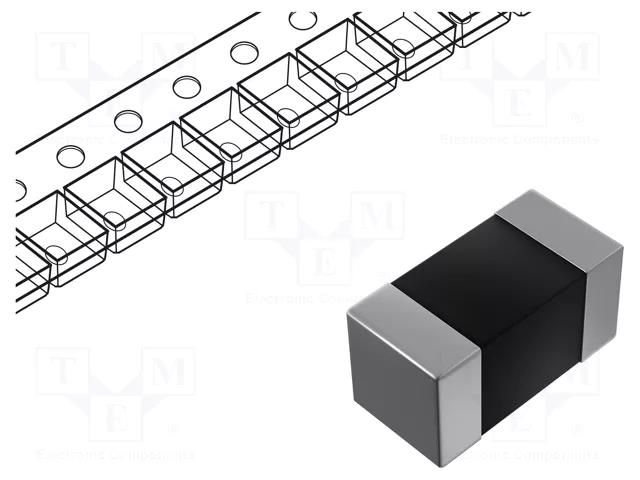 NTC thermistor; 10kΩ; SMD; 0603; 3380K; 100mW MURATA NCP18XH103D03RB