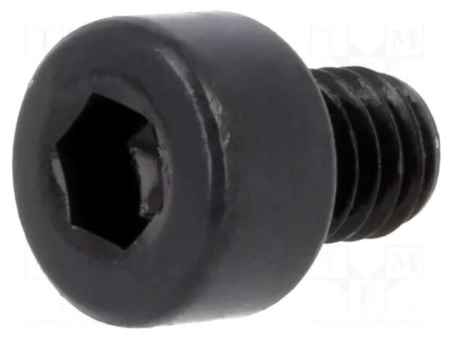 Screw; M4x5; 0.7; Head: cheese head; hex key; HEX 3mm; steel BOSSARD B4X5/BN272