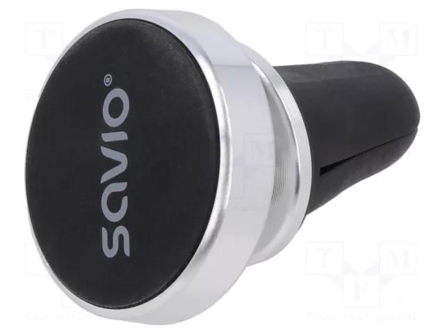 Car holder; silver; air vent; Features: magnetic holder SAVIO SAVCH-03