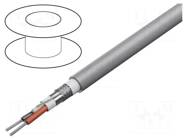 Wire; Xtra Guard® Flex; 1x2x24AWG; Al foil,tinned copper braid ALPHA WIRE 86601CY-SL001
