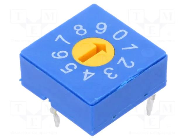 Encoding switch; DEC/BCD; Pos: 10; THT; Rcont max: 100mΩ; 5Ncm; tube ECE ERD410RSZ