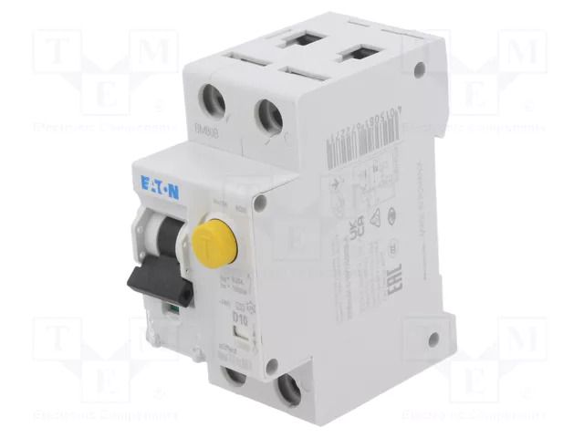 RCBO breaker; Inom: 10A; Ires: 30mA; Poles: 1+N; 240VAC; IP20; FRBmM EATON ELECTRIC FRBMM-D10/1N/003-A