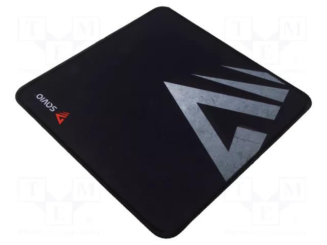 Pad; black,grey; mouse; 250x250x2mm; PRECISION CONTROL SAVIO SAVGPCS