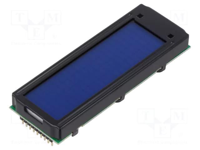 Display: LCD; alphanumeric; 4x20; blue; 75x26.8x10.8mm; LED; PIN: 18 DISPLAY VISIONS EADIP205B-4NLW