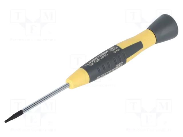 Screwdriver; precision; Pentalobe; TS5; ESD; Blade length: 50mm LINDSTRÖM SA.805-TS5-50ESD