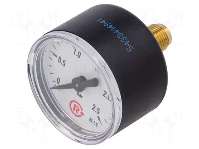 Manometer; 0÷2.5bar; G 1/8",rear connection; 40mm; Temp: -20÷60°C PNEUMAT 110.43-K