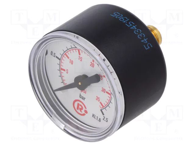 Manometer; 0÷2.5bar; G 1/8",rear connection; 40mm; Temp: -20÷60°C PNEUMAT 110.43-KD