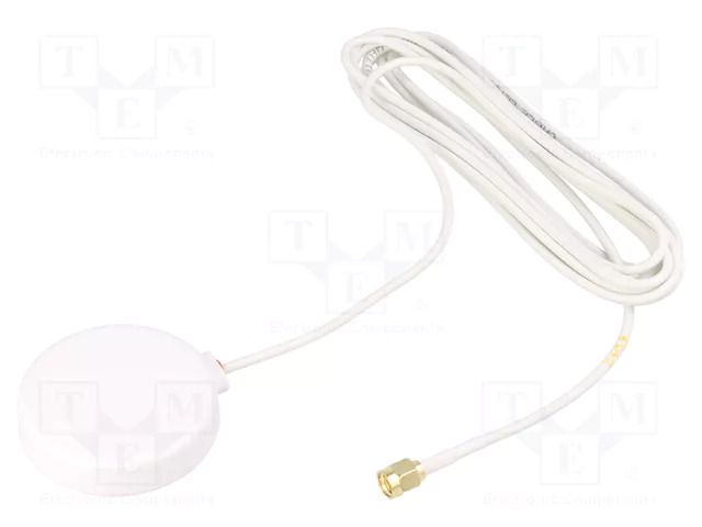 Antenna; Bluetooth,ISM,WiFi,ZigBee; 1.7dBi,2.3dBi; 3m; LL100 2J Antennas 6302MPW300LLWRPSMA