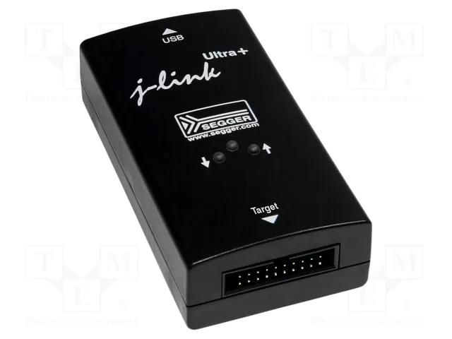 Programmer: debugger; 1.2÷5VDC; 20pin,USB B; 100x53x27mm; 4Mbps SEGGER MICROCONTROLLER J-LINK-ULTRA+