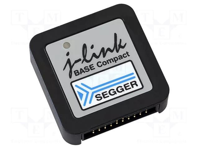 Programmer: debugger; 1.2÷5VDC; 20pin,USB B micro; 46x46x17mm SEGGER MICROCONTROLLER J-LINKBASE-COMPACT