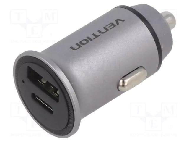 USB power supply; USB A socket,USB C socket; Sup.volt: 12÷24VDC VENTION FFBH0