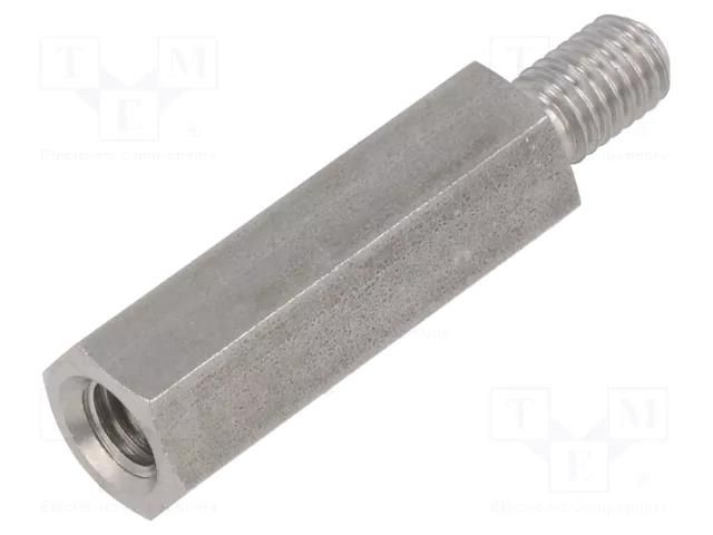 Screwed spacer sleeve; 40mm; Int.thread: M8; Ext.thread: M8 DREMEC TFM-M8X40/DR2413