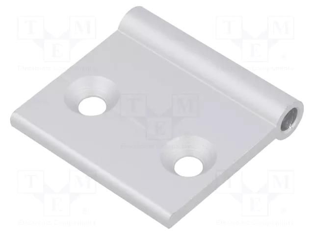 Hinge; Width: 40mm; aluminium; H: 103mm FATH FA-095AI40