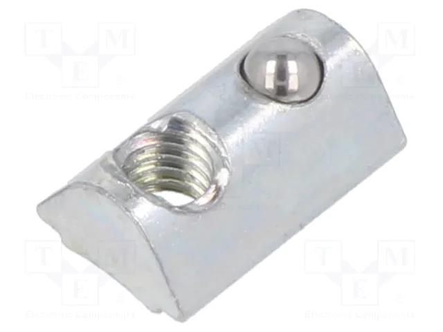 Nut; for profiles; Width of the groove: 5mm; steel; zinc; T-slot FATH FA-096524