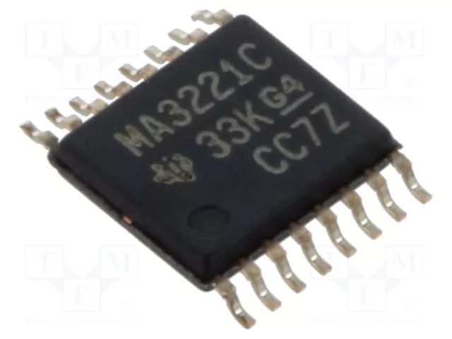 IC: interface; transceiver; RS232; 250kbps; TSSOP16; 3÷5.5VDC TEXAS INSTRUMENTS MAX3221CPWR