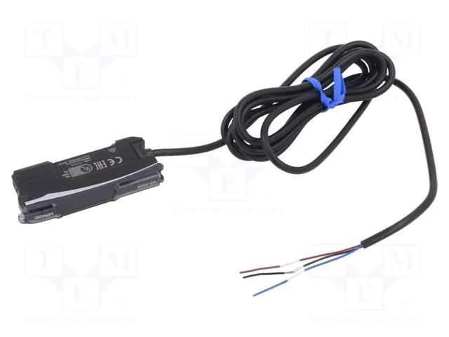 Sensor: optical fiber amplifier; PNP; Connection: lead 2m; 100mA OMRON E3NX-CA11-2M