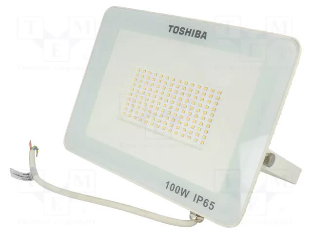 Lamp: LED flood light; 230VAC; 100W; neutral white; 120°; 4000K TOSHIBA LED LIGHTING 4711112388721