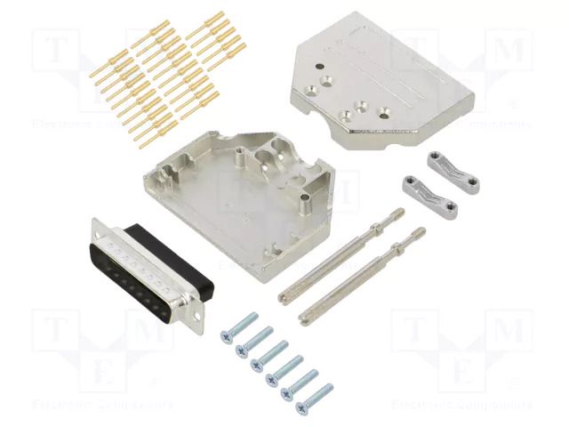 Connector: D-Sub; PIN: 25; plug; male; crimped; for cable ENCITECH DTZI25-DBCP-K