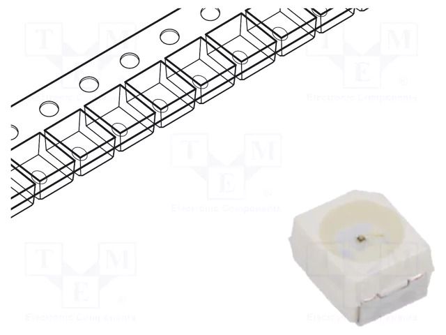 LED; green; SMD; PLCC2; 12.1÷30.3mlm; 3.55÷11.2mcd; 1.7÷2.2VDC ams OSRAM LGT67K-H2K2-24-02