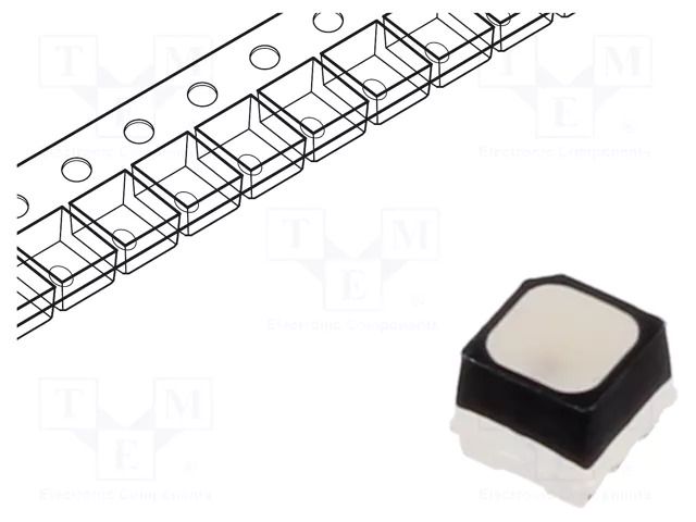 LED; RGB; SMD; 1.8÷2.4/2.7÷3.4/2.7÷3.4VDC; 2.8x2.7x2.45mm; 110° REFOND RF-W1SA27IS-M42