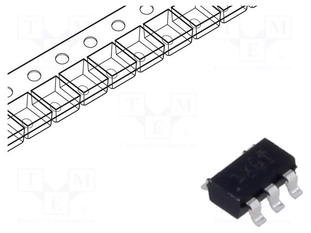 IC: audio amplifier; rail-to-rail; Ch: 1; SOT23-5; 3000pcs. TEXAS INSTRUMENTS OPA1671IDBVR