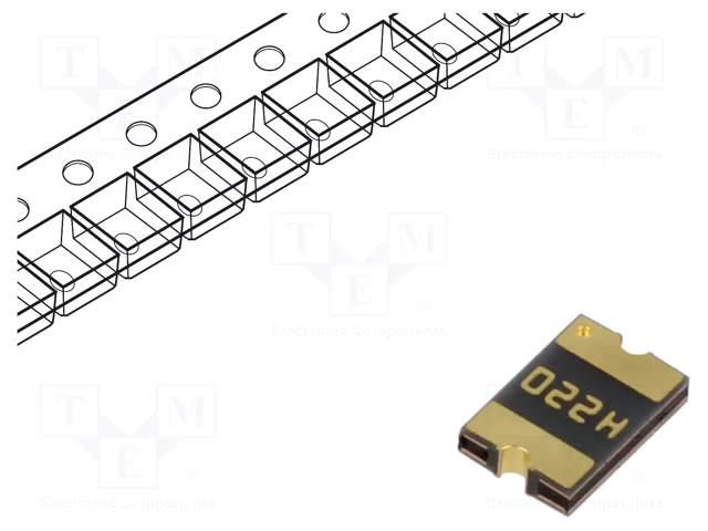 Fuse: PTC polymer; 200mA; 30VDC; PCB,SMT; 4.6x3.2mm; PFMF; 2.7mm SCHURTER PFMF.020.2