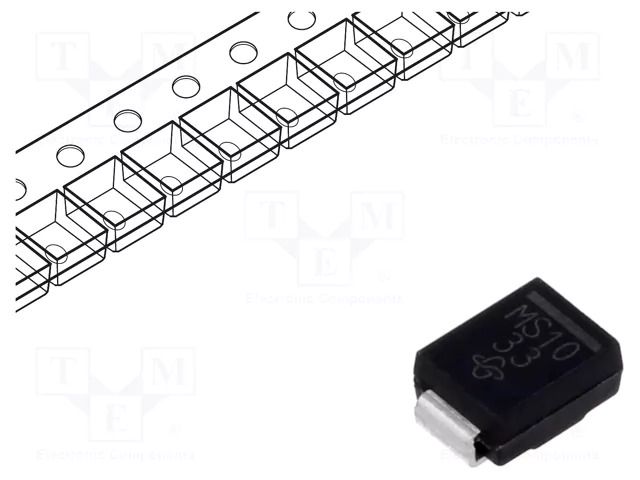 Diode: Schottky rectifying; SMB; SMD; 100V; 2A; 7 inch reel VISHAY SS2H10-E3/52T