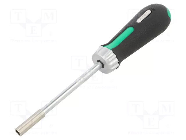 Screwdriver handle; with ratchet; 1/4" STAHLWILLE ST-18120001