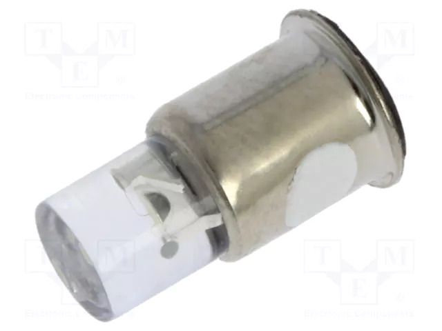 LED lamp; white cold; SX6s; 24÷28VDC; No.of diodes: 1; 5mm MARL 206-997-23-38