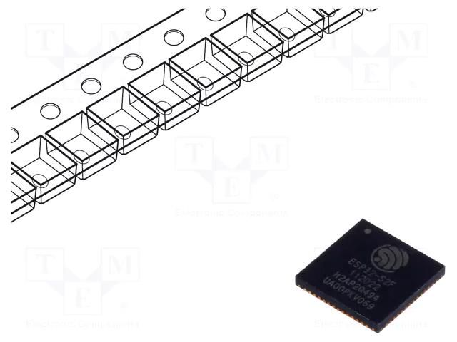 IC: SoC; WiFi; SMD; QFN56; 7x7mm; Ciphering: AES,HMAC,RNG,RSA,SHS ESPRESSIF ESP32-S2FH2