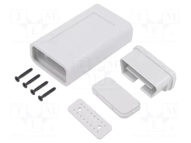Enclosure: OBD; X: 47.4mm; Y: 94.6mm; Z: 23.45mm; ABS; light grey KRADEX ZOBD-SET-J-ABS