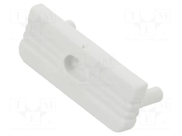 Cap for LED profiles; grey; 20pcs; ABS; GEN2,with hole; SURFACE10 TOPMET TOP.77980022