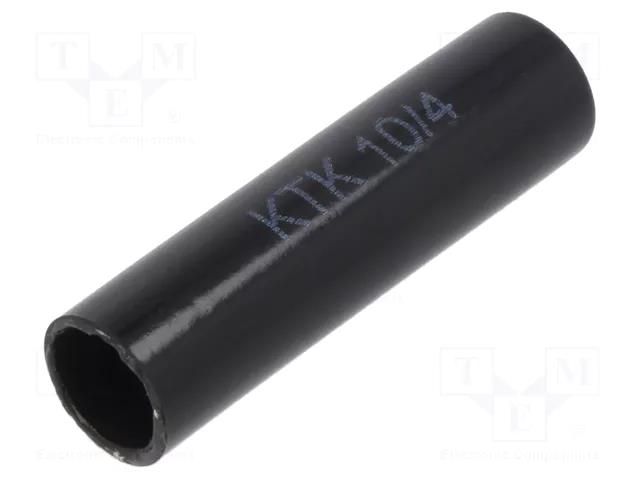 Heat shrink cap; glued; 11mm; L: 48.5mm; black RADPOL KTK-10/4