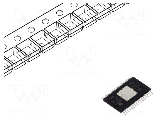 IC: audio amplifier; Pout: 100W; 4.5÷26VDC; Ch: 2; Amp.class: D; 4Ω TEXAS INSTRUMENTS TPA3116D2DADR