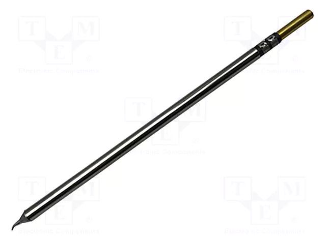 Tip; bent conical; 0.4x8mm; 302°C; for soldering station METCAL CVC-5CN0004R