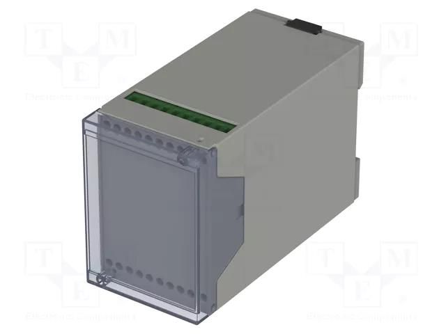 Enclosure: for DIN rail mounting; Y: 109mm; X: 55mm; Z: 75mm; ABS BOPLA CN55AK-SET