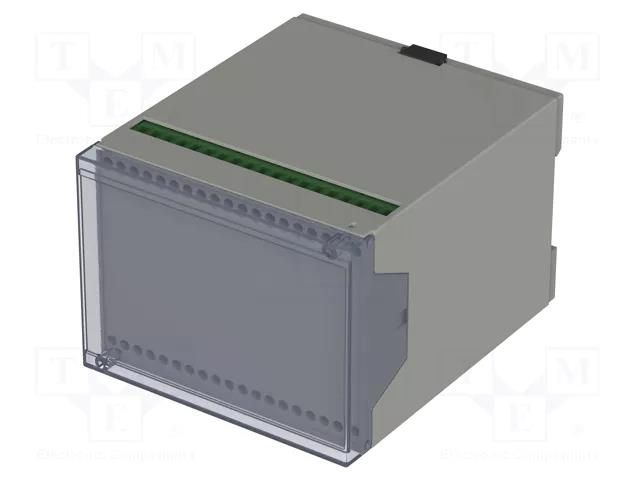 Enclosure: for DIN rail mounting; Y: 109mm; X: 100mm; Z: 75mm; ABS BOPLA CN100AK-SET