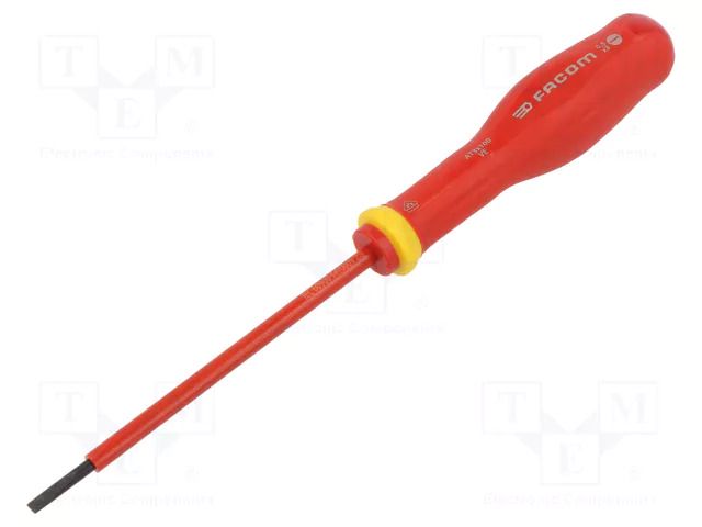 Screwdriver: insulated; slot; 3x0.5mm; Blade length: 100mm; 1kVAC FACOM FACOM-AT3X100VE