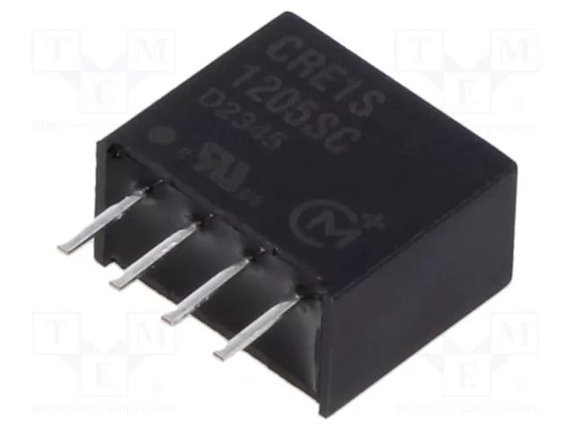 Converter: DC/DC; 1W; Uin: 10.8÷13.2VDC; Uout: 5VDC; Iout: 200mA; SIP Murata Power Solutions CRE1S1205SC