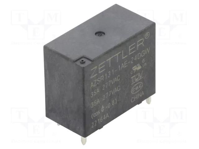 Relay: electromagnetic power; SPST-NO; Ucoil: 24VDC; 35A; PCB; 1.4W ZETTLER AZSR131-1AE-24DGW