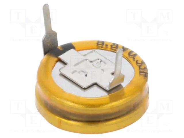 Supercapacitor; THT; 330mF; 5.5VDC; Ø12x4.8mm; Leads: H type Viking SC5V5H334Z