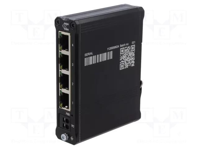 Switch Ethernet; unmanaged; Number of ports: 4; 7÷57VDC; RJ45; TSW TELTONIKA TSW304