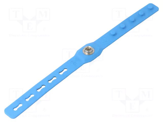 Cleanroom acces: wristband; blue (bright); Features: conductive ANTISTAT ATS-066-0067
