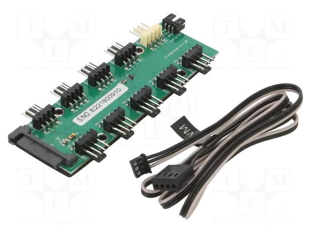 Accessories: expansion board; Interface: PWM; PWM: 10 Akasa AK-CBFA09-50BK